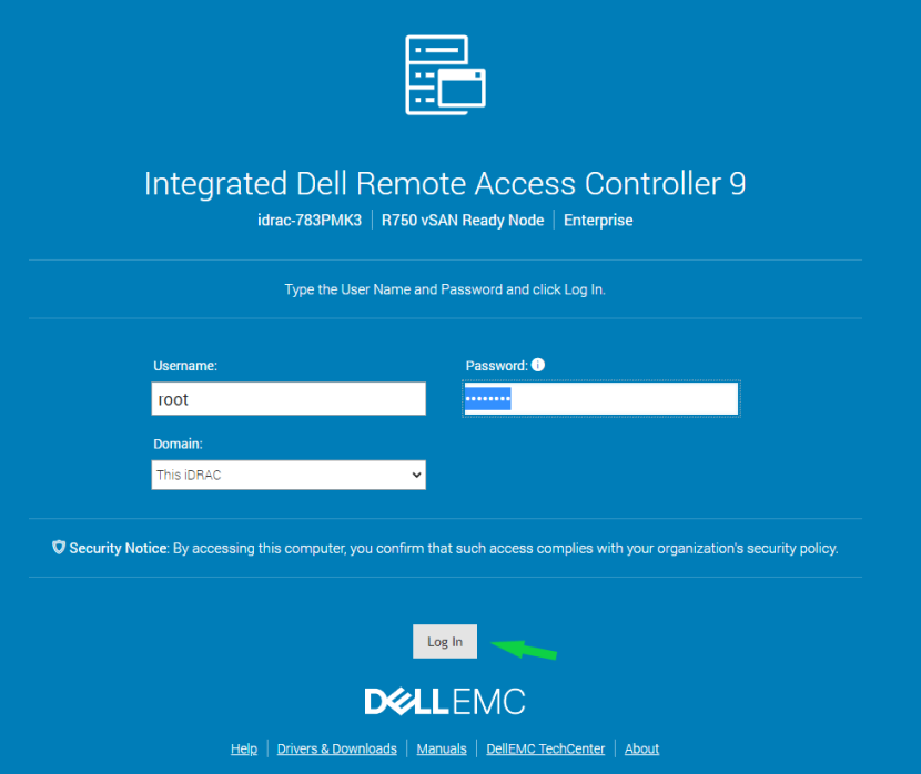 Enter to iDRAC via browser.PNG